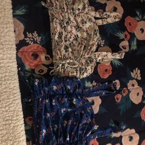 Floral Crop tops